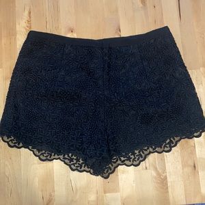 F21 Black lace shorts small